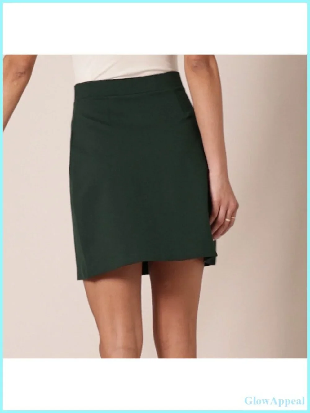 Women's Ponte Pull-On Mini A-Line Skirt Casual
